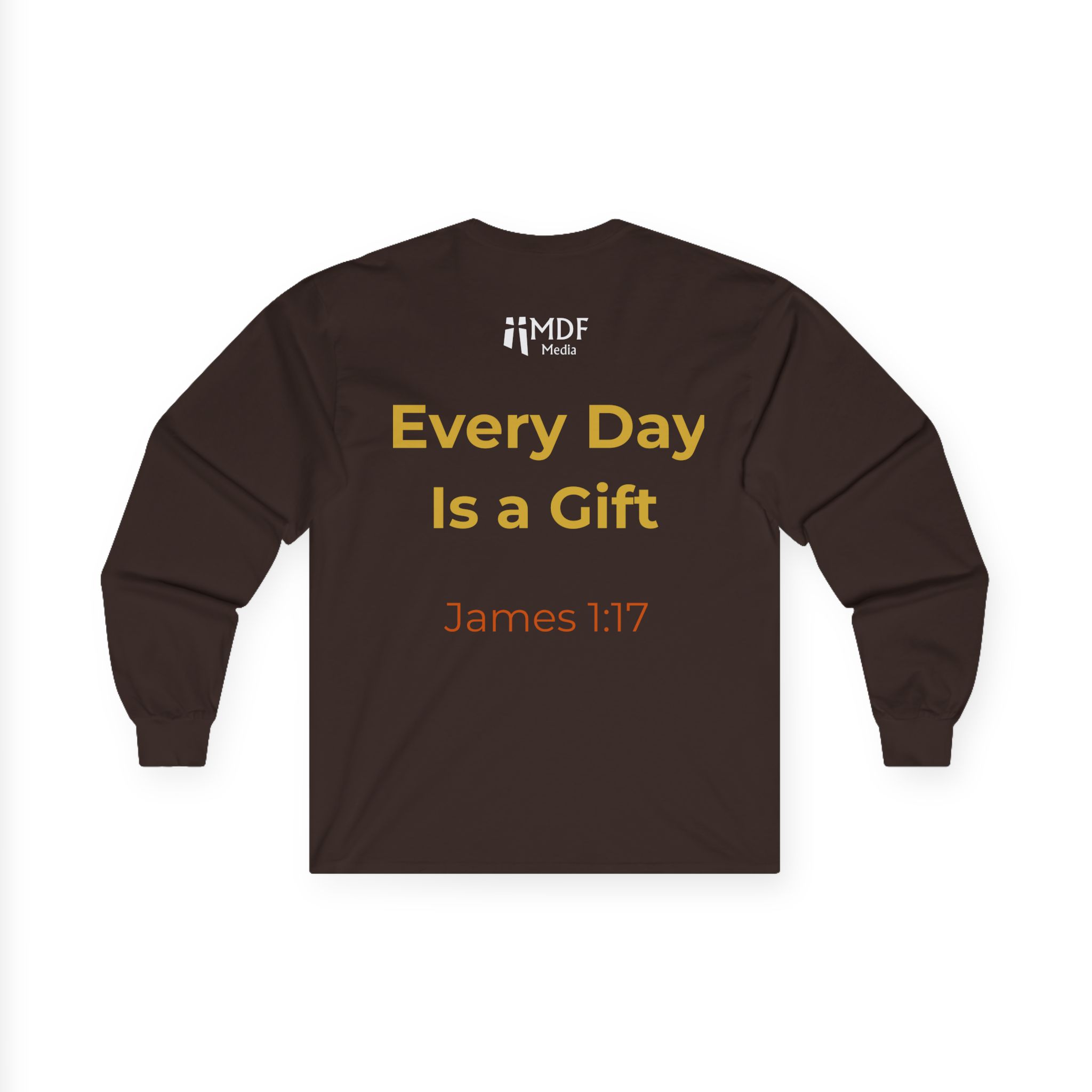Blessed and Thankful Long Sleeve Tee — Every Day Is a Gift (James 1:17) - Image 2
